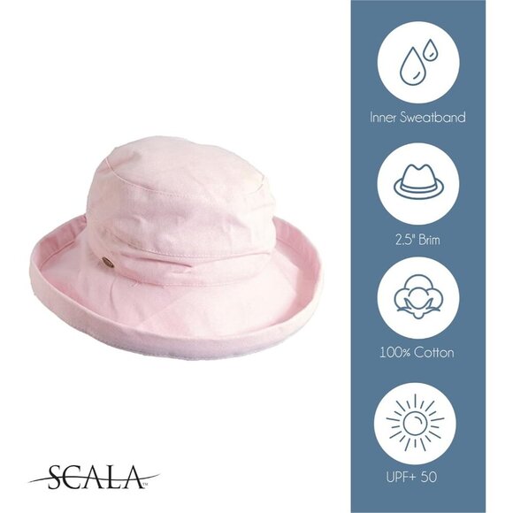 Women\'s Cotton Sun Hat Medium Brim Packable Travel Fashion Accessory main image 4